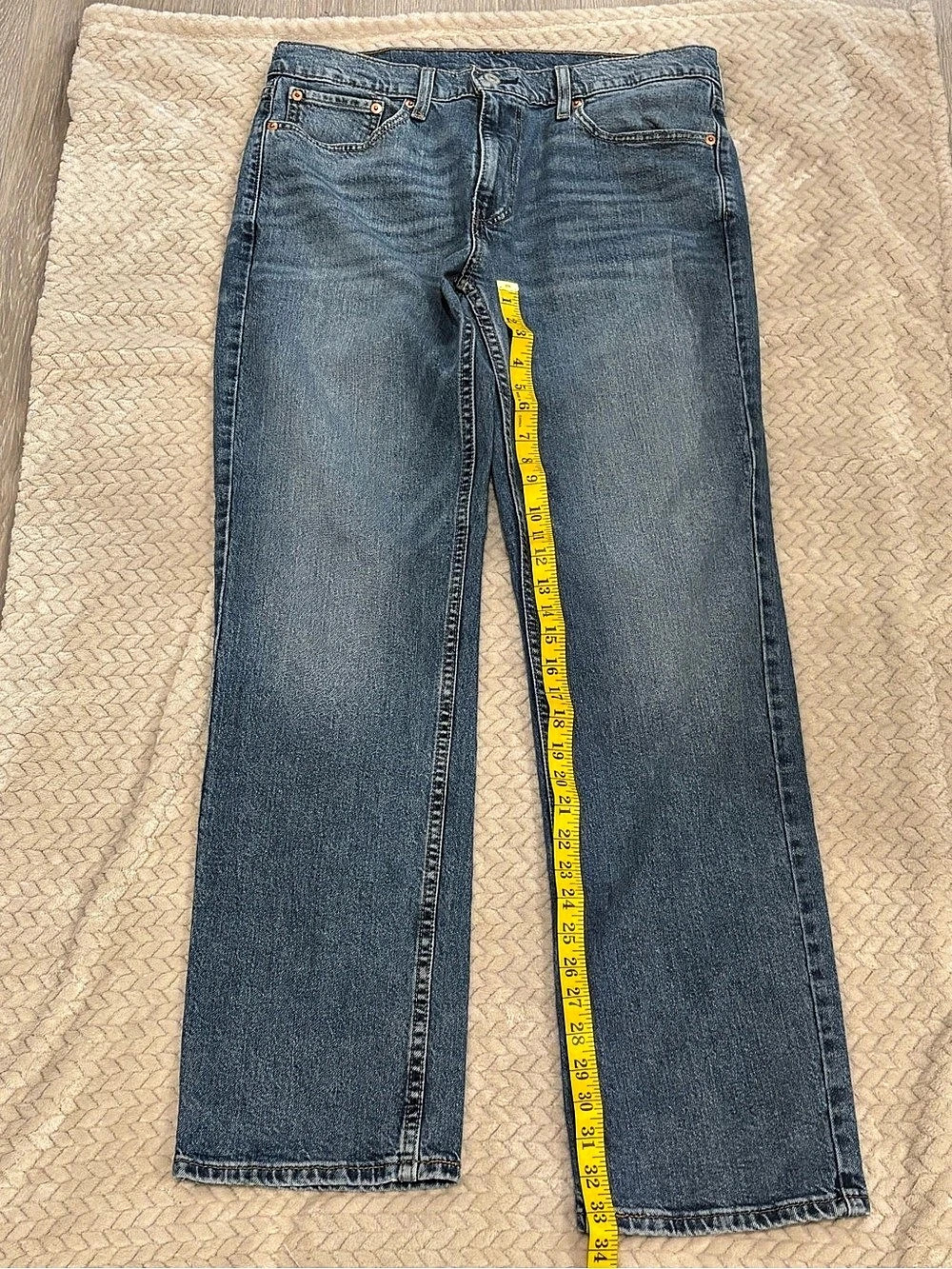 Levi's Straight Leg Blue Jeans